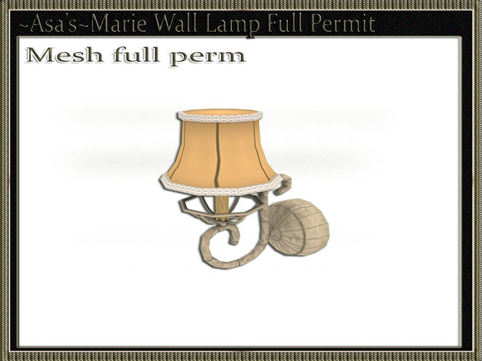 ~Asa's~Marie Wall Lamp