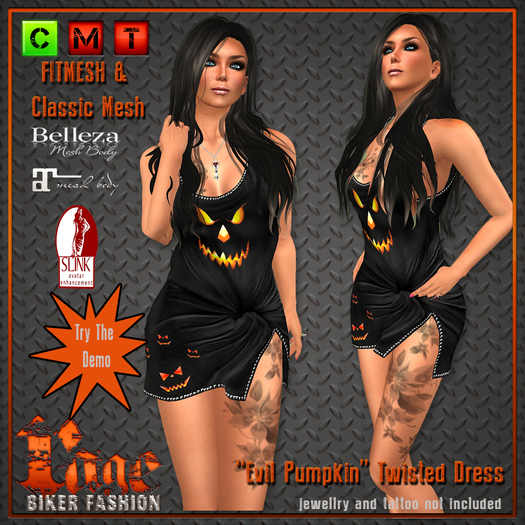 "Evil Pumpkin" Twisted Dress