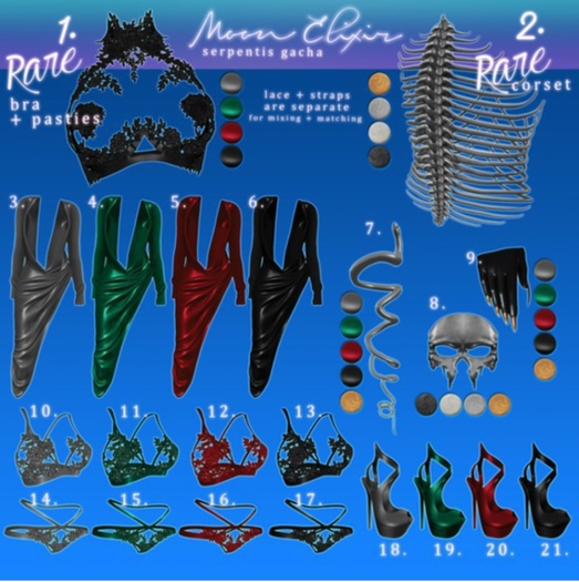 Moon Elixir - Serpentis Masquerade - 8 - Unrigged - Mask