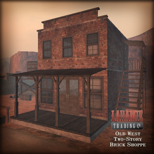 [Laramie Traders] Old West Two Story Shoppe-All Brick