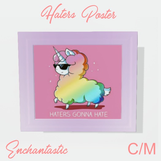 {ENT} Haters Framed Poster