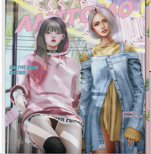 AMITOMO / Highfive GACHA / M /  6 Mesh Size  : S