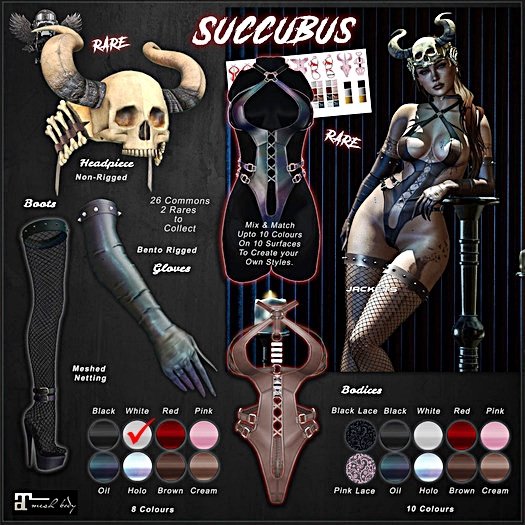[The Forge] Succubus Gloves, Red