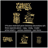 S*R.store mesh full perm Christmas decorations A/4