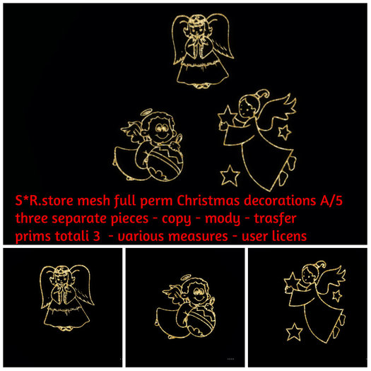 S*R.store mesh full perm Christmas decorations A/5