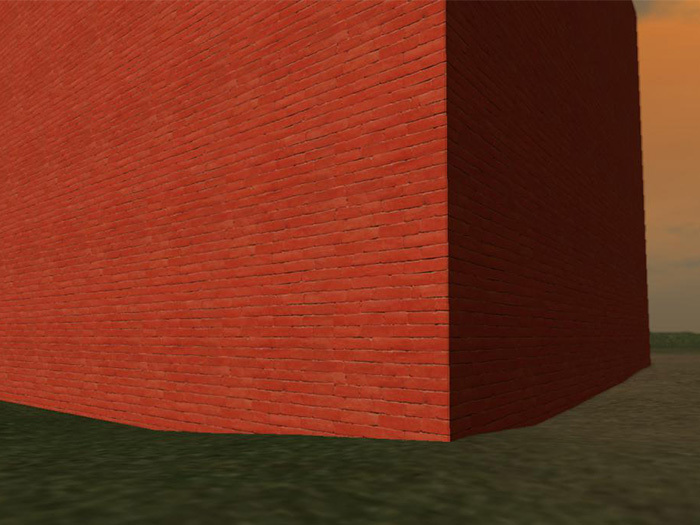 Painted red brick wall - Seamless texture