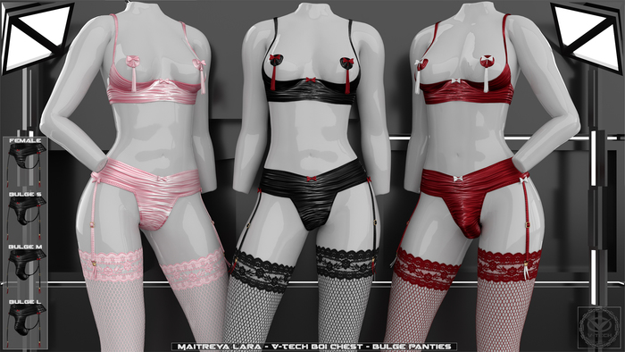 [V-Tech]Laurenne Lingerie[FATPACK] (Female/Bulge)