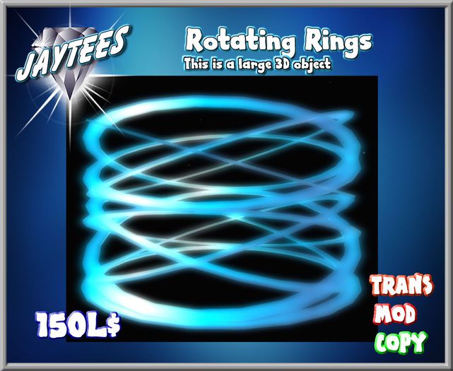 Blue Rotating Rings