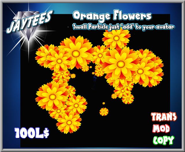 Orange Flower Sml