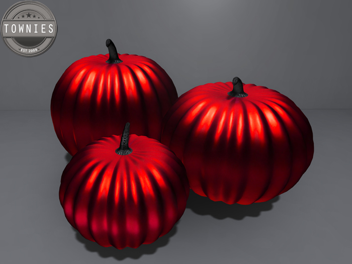 Townies Mesh Gothic Red Metallic Pumpkins