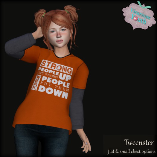 {V*Y} T- Double Shirt - Strong People