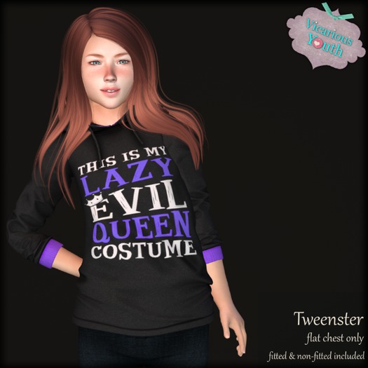 {V*Y} Tweenster Hoodie - Lazy Evil Queen Costume