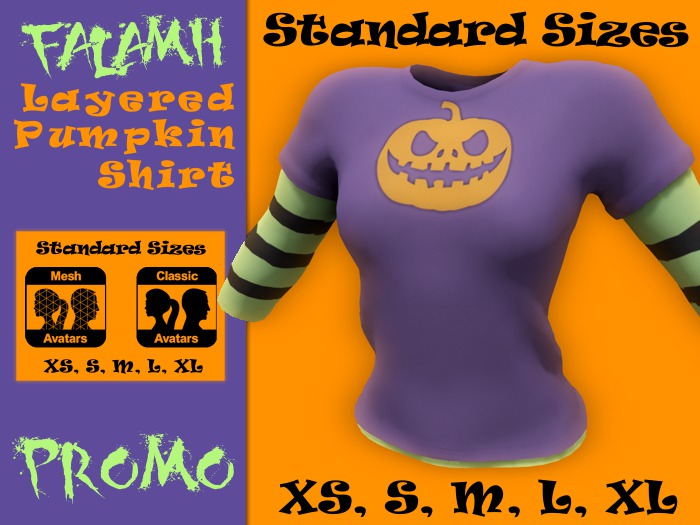 Falamh - Layered Pumpkin Shirt - Standard (add to unpack)