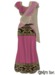 PomPom x Georgette Saree : Berry