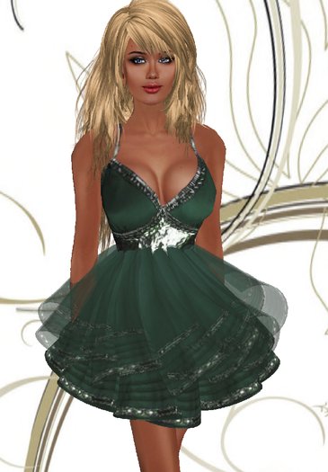 #460 Wetherby's April Dress - Green