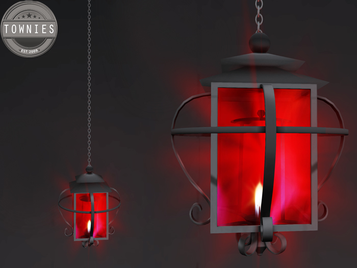 Townies Gothic Hanging Lamp (Red)