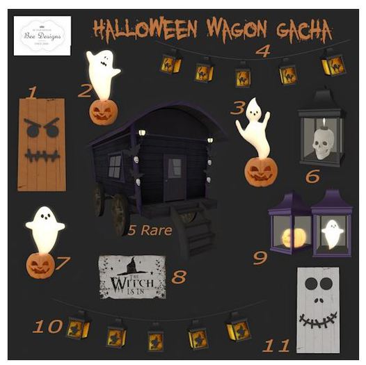 Bee Designs Halloween Wagon gacha 4