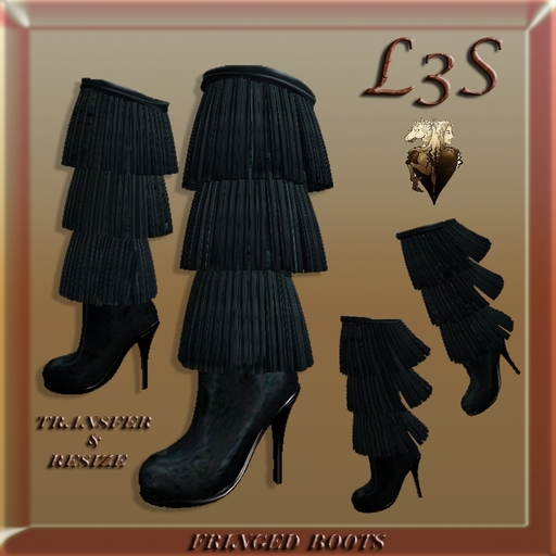 [ L3S ] FRINGED BOOTS