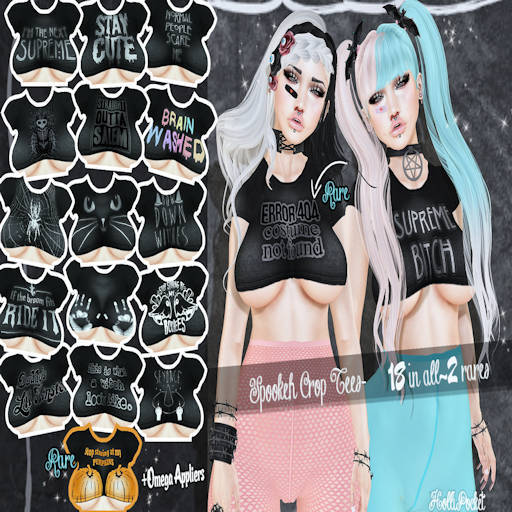*HolliPocket* Spookeh Crop Tee (SPIDEY) (BOXED)