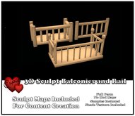 *Cupids* 3D Sculpt Balcony and Rails
