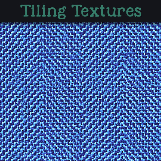 Blue tweed zigzag carpet - Seamless texture