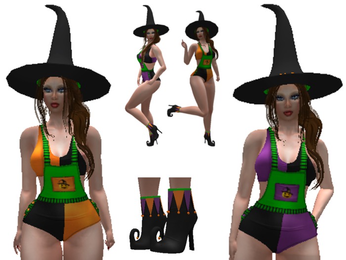 HALLOWEEN OUTFIT SHORT-TOP -SLINK-ALTAMURA-MAITREYA-TMP-BELLEZA