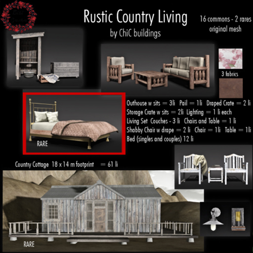 [Cb] Country Brass Bed  RARE