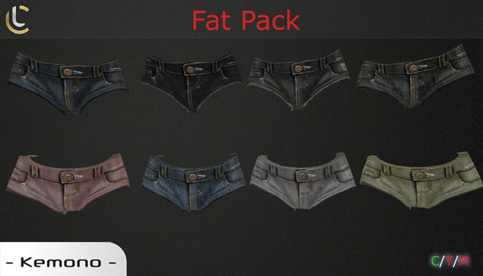 Kemono_FitMesh Shorts [ LC ] Fatpack