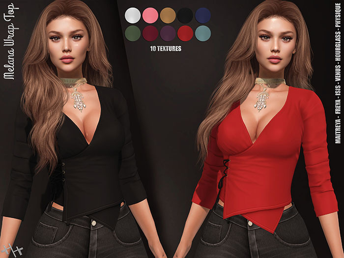 [hh] Melana Wrap Top PLAINS PACK