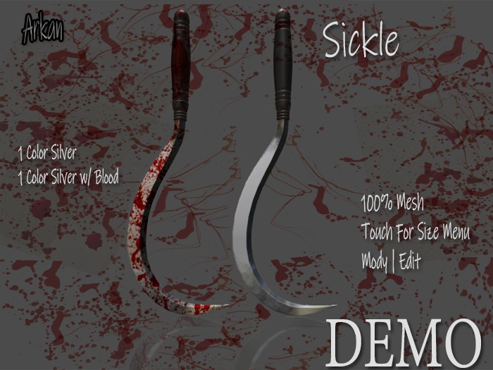 .::Arkan::. Sickle (Blood,Silver) Size DEMO