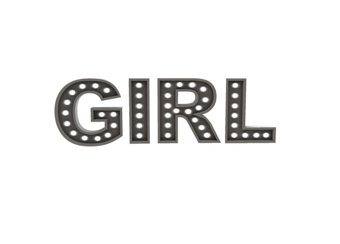 [ND] Sign GIRL Neon ::MESH::