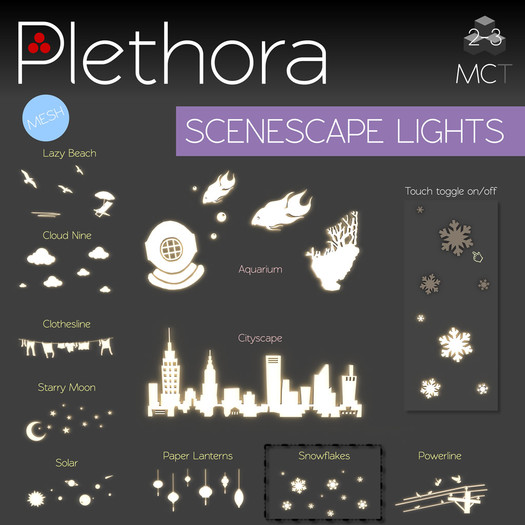 Plethora - Scenescape Lights - Snowflakes
