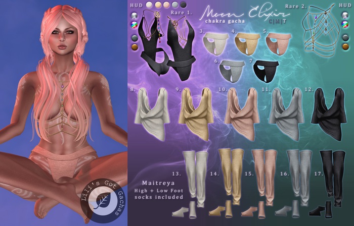 Moon Elixir - Chakra - 2 - Maitreya - Bodychain - RARE