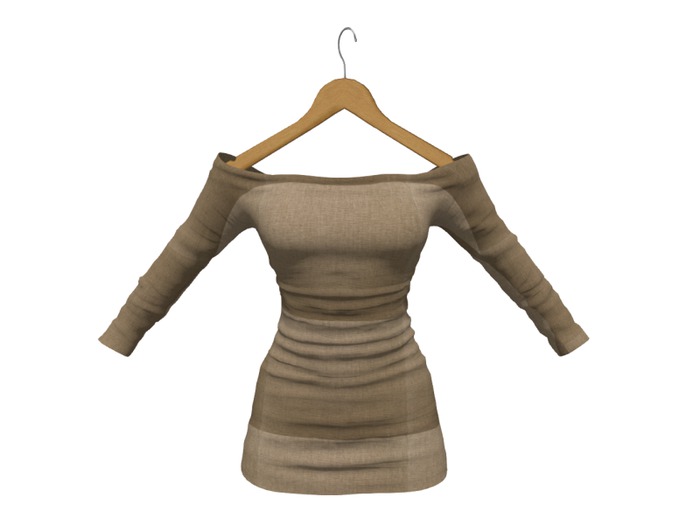 Shoulder Ruched Dress MAITREYA#37