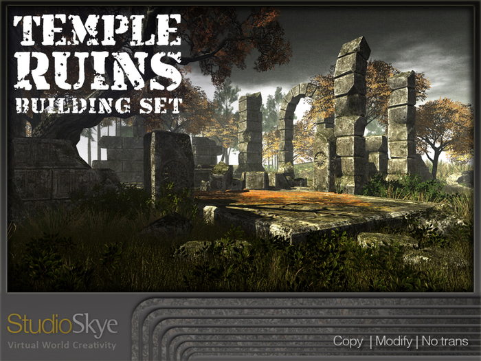 Skye Temple Ruins Building Set : Summer and Winter
