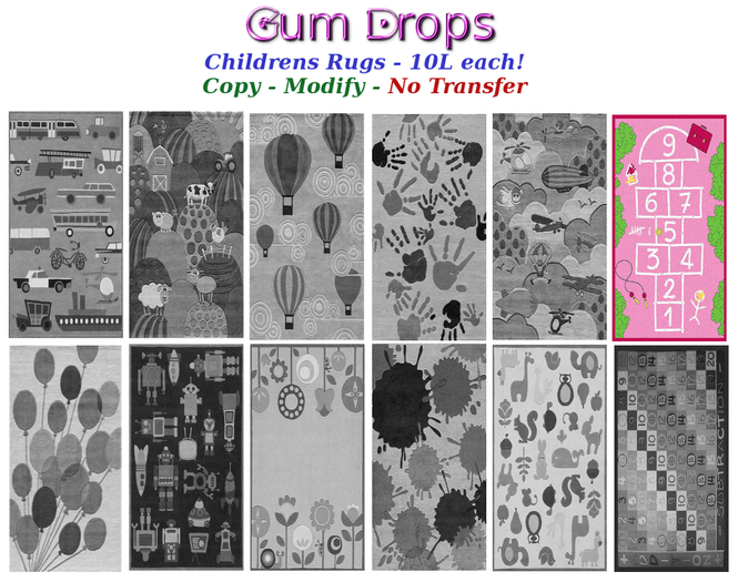 Gum Drops -  Hopscotch Rug