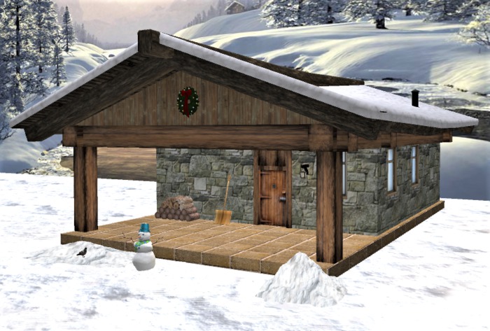 Winter stone home