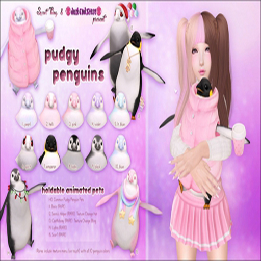 Sweet Thing. & darkendStare Pudgy Penguin Santa's Helper RARE