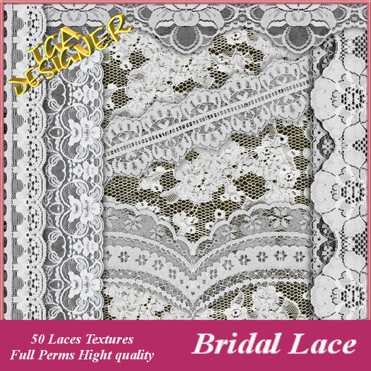 TEXTURE FULL PERMS BRIDAL LACE ONLY 499 L$