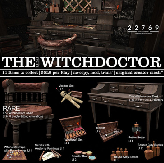 22769 - The Witchdoctors Chair - RARE