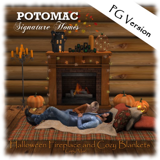 Halloween Fireplace and Cuddle Rug - PG (boxed)