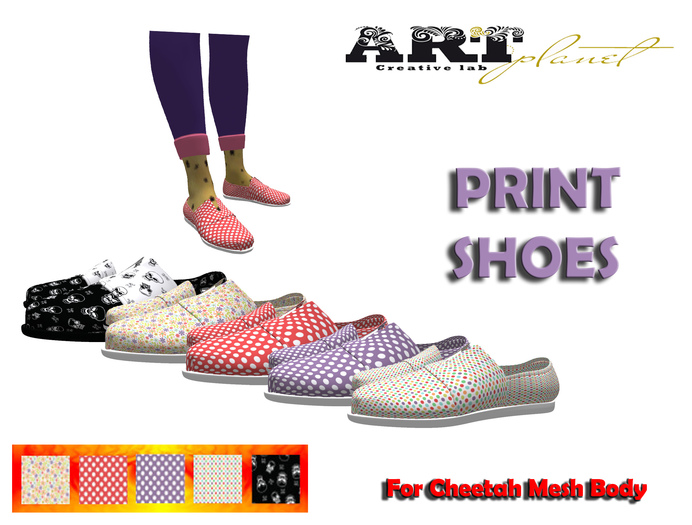 Cheetah Girl Print Shoes - ArtPlanet