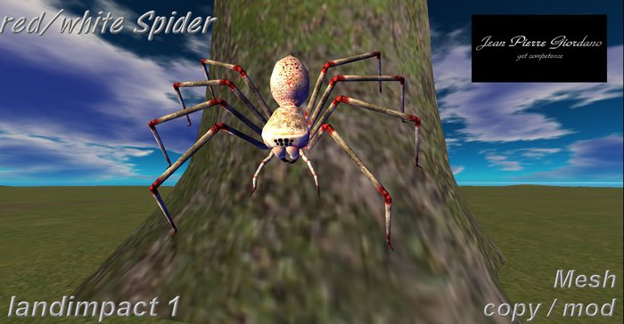 red white Spider mesh 