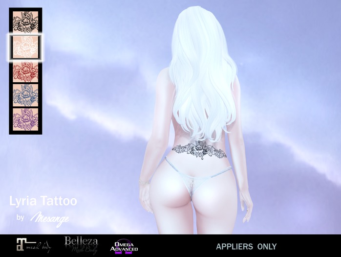 MESANGE - Lyria Tattoo White OMEGA (add me & touch)