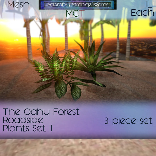 ~ASW~ The Oahu Forest Roadside Plants Set II