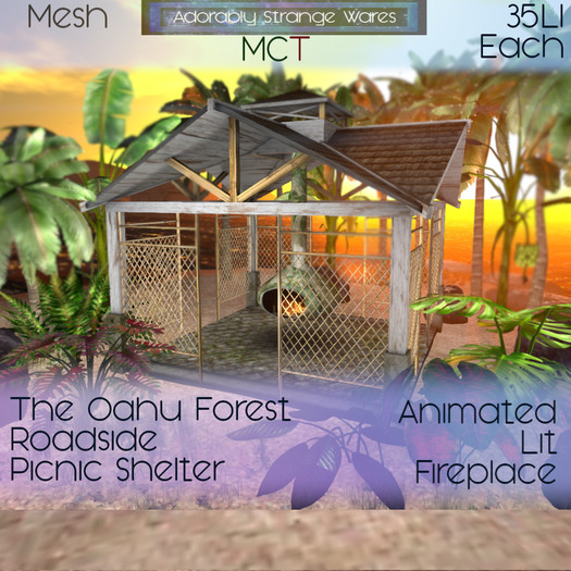 ~ASW~ The Oahu Forest Roadside Picnic Shelter