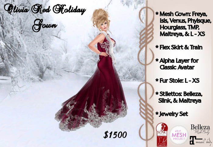 Olivia Holiday Gown Red (2018)