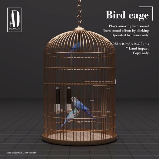 AD DECORAM // Bird cage