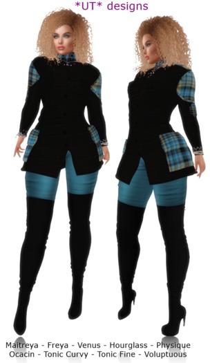 *UT* Blue Chess Winter Outfit