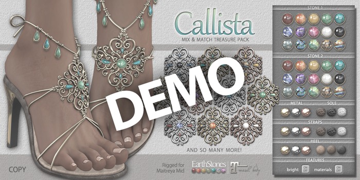EarthStones Callista Sandals - DEMO - Maitreya